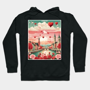 Germany Valentine's Day Vintage Retro Hoodie